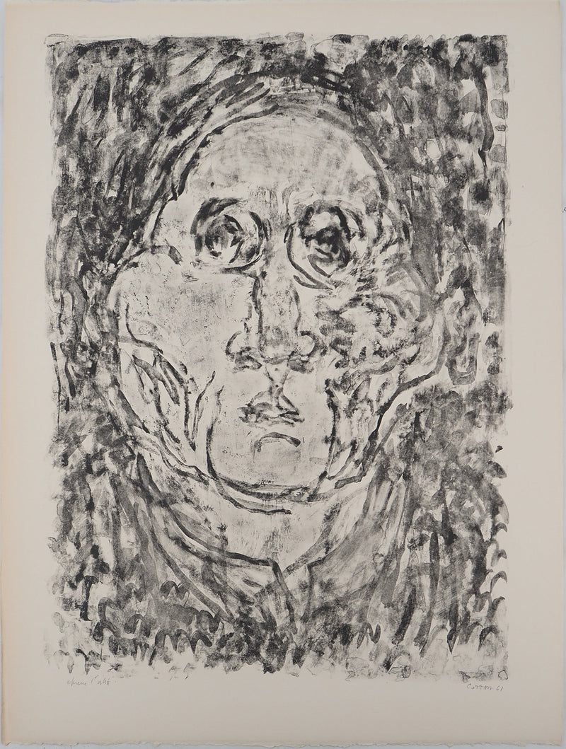 AF André COTTAVOZ, Jubilant crowd, circa 1976, Original lithograph, signed