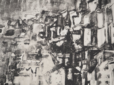 André COTTAVOZ :  Vue sur les Monts Lyonnais, Lithographie originale signée