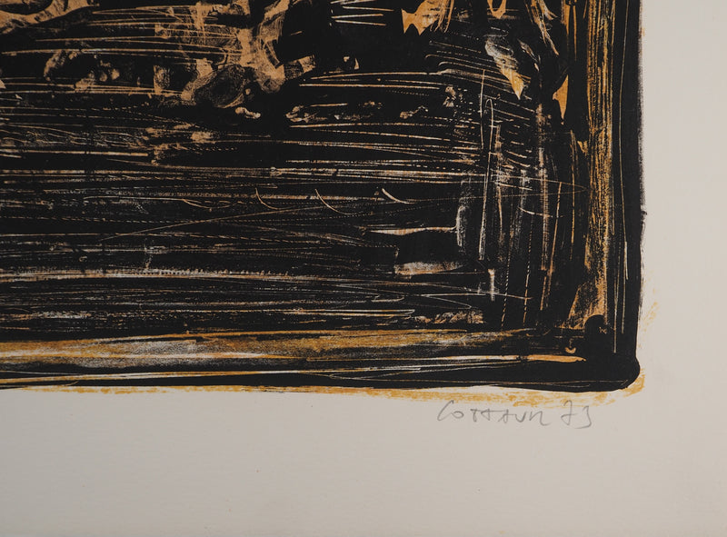 BT André COTTAVOZ: The hammam, Original Lithograph Signed and Numbered