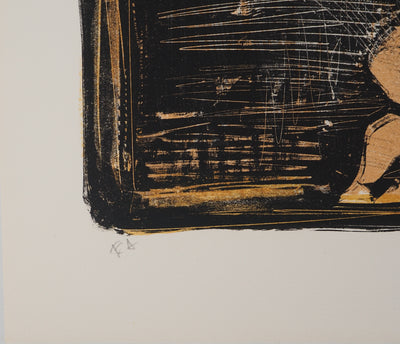 BT André COTTAVOZ: The hammam, Original Lithograph Signed and Numbered