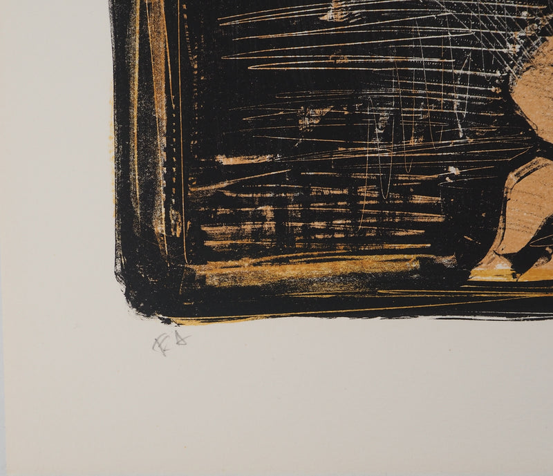 BT André COTTAVOZ: The hammam, Original Lithograph Signed and Numbered