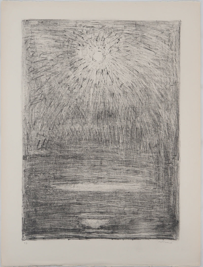 André COTTAVOZ : Illumination, Lithographie originale signée