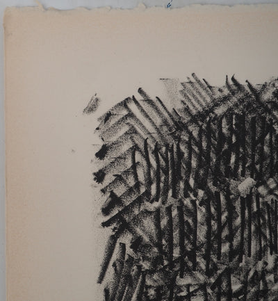 AF André COTTAVOZ, Jubilant crowd, circa 1976, Original lithograph, signed