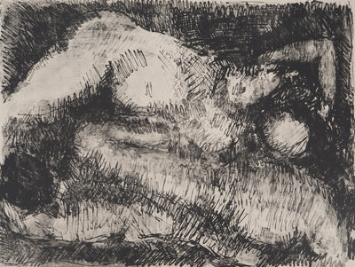 André COTTAVOZ : Les amants, Lithographie originale signée