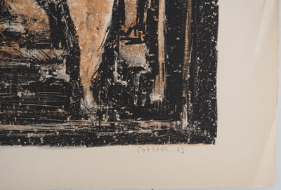 BT André COTTAVOZ: The hammam, Original Lithograph Signed and Numbered