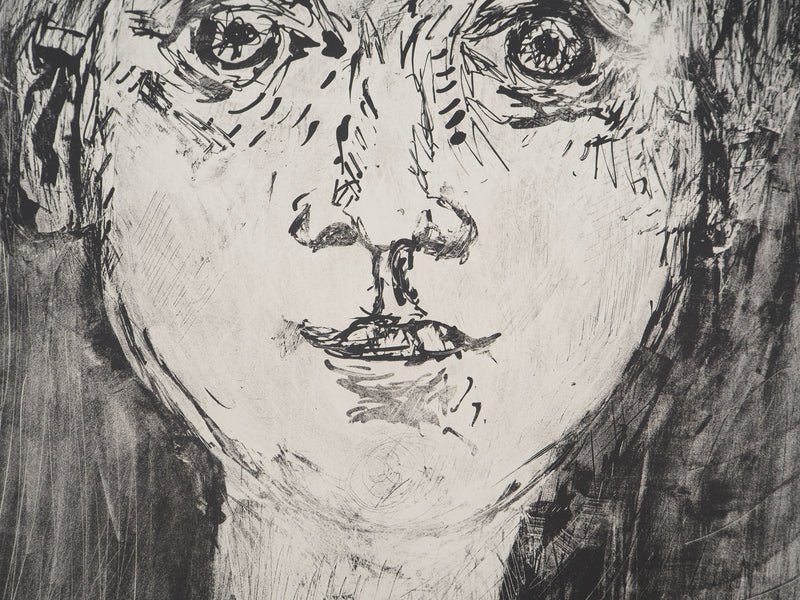 AF André COTTAVOZ, Jubilant crowd, circa 1976, Original lithograph, signed