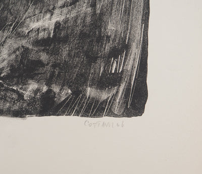 AF André COTTAVOZ, Jubilant crowd, circa 1976, Original lithograph, signed