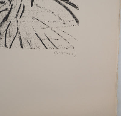 AF André COTTAVOZ, Jubilant crowd, circa 1976, Original lithograph, signed