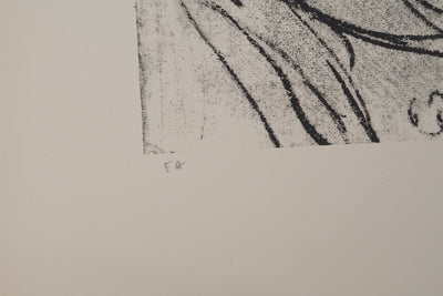 AF André COTTAVOZ, Jubilant crowd, circa 1976, Original lithograph, signed