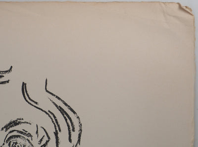 AF André COTTAVOZ, Jubilant crowd, circa 1976, Original lithograph, signed