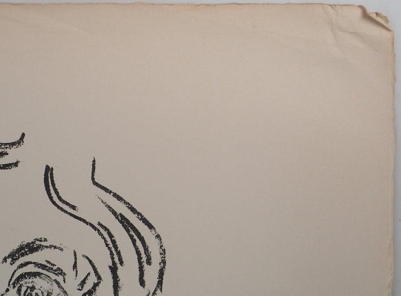 AF André COTTAVOZ, Jubilant crowd, circa 1976, Original lithograph, signed