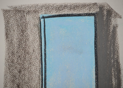 Georges LAPORTE : Apéritif avec vue, Dessin original au pastel signé