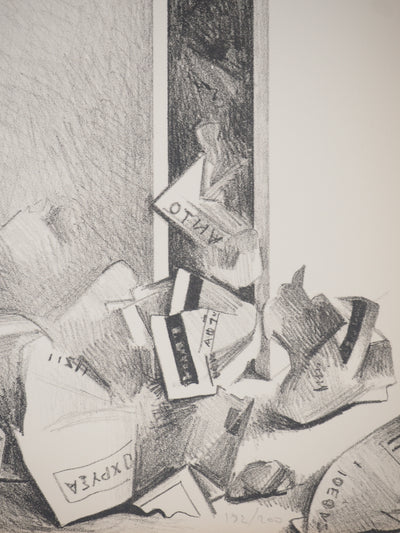 Costa TSOCLIS : À travers la fente, Lithographie originale signée