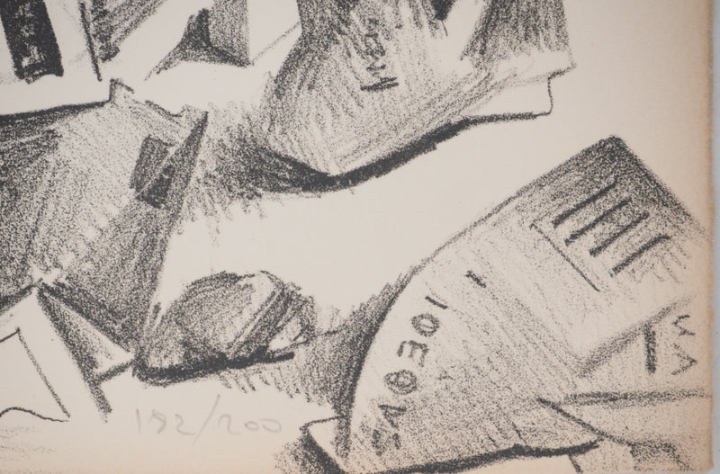 Costa TSOCLIS : À travers la fente, Lithographie originale signée