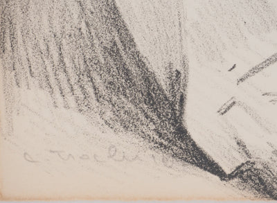 Costa TSOCLIS : À travers la fente, Lithographie originale signée