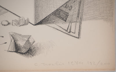 Costa TSOCLIS : Papiers écrasés, Lithographie originale signée