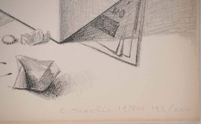 Costa TSOCLIS : Papiers écrasés, Lithographie originale signée