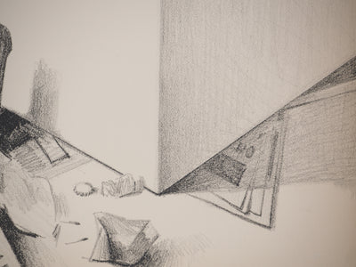 Costa TSOCLIS : Papiers écrasés, Lithographie originale signée