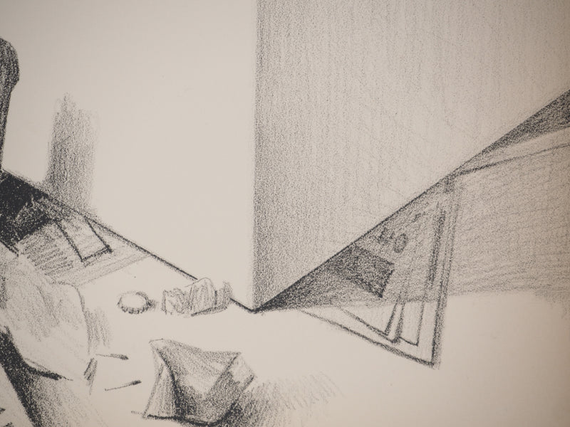 Costa TSOCLIS : Papiers écrasés, Lithographie originale signée