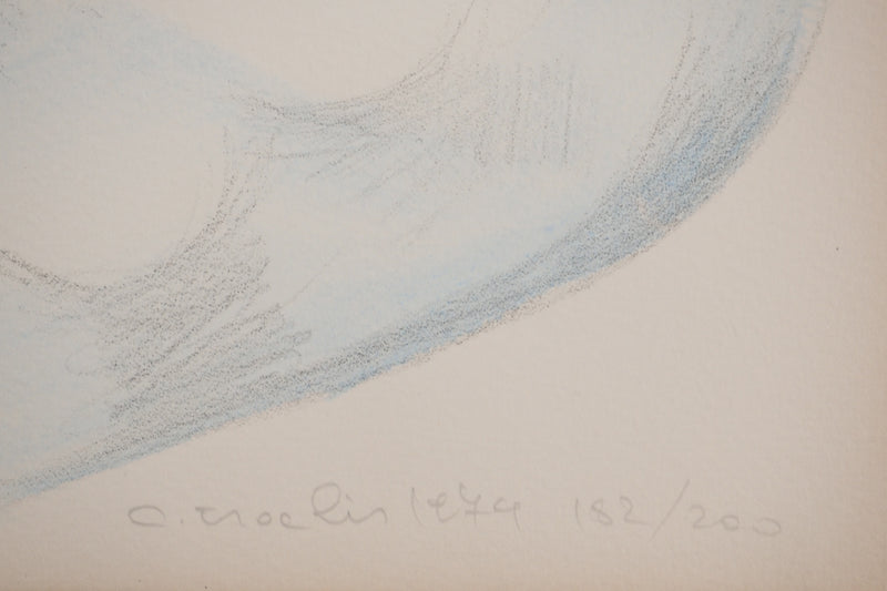 Costa TSOCLIS : Dans le ciel, Lithographie originale signée
