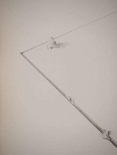Costa TSOCLIS : Sur la ligne, Lithographie originale signée
