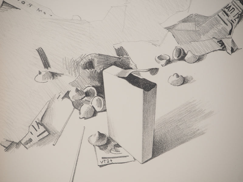 Costa TSOCLIS : Nature morte, Lithographie originale signée