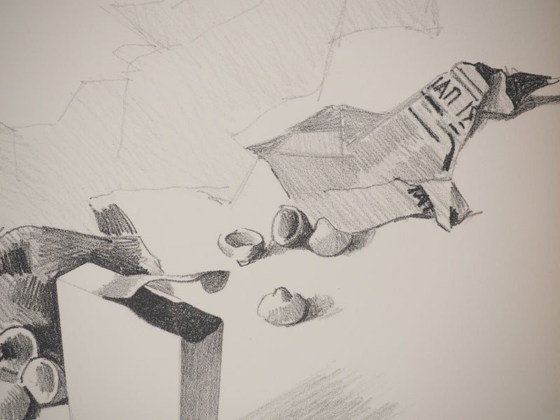 Costa TSOCLIS : Nature morte, Lithographie originale signée