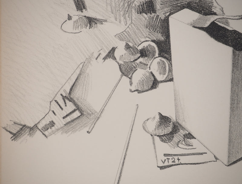 Costa TSOCLIS : Nature morte, Lithographie originale signée