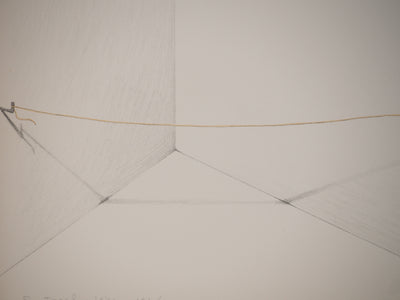 Costa TSOCLIS : Le fil en équilibre, Lithographie originale signée