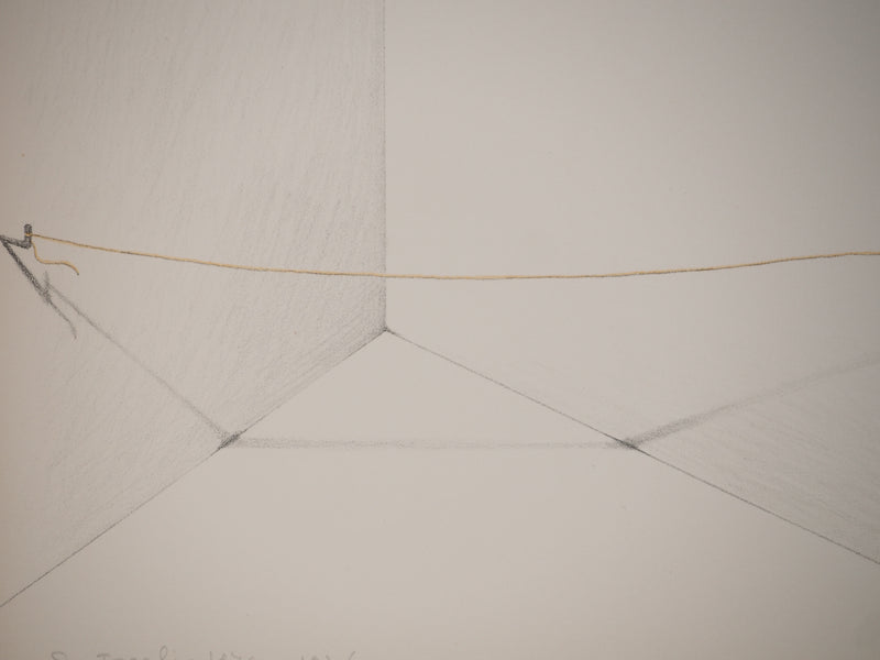 Costa TSOCLIS : Le fil en équilibre, Lithographie originale signée