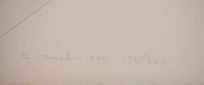 Costa TSOCLIS : Le fil en équilibre, Lithographie originale signée