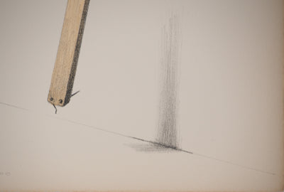 Costa TSOCLIS : Suspendu dans le vide, Lithographie originale signée