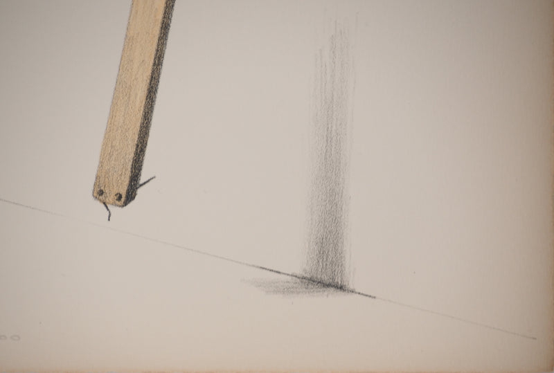Costa TSOCLIS : Suspendu dans le vide, Lithographie originale signée