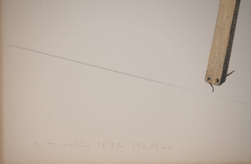 Costa TSOCLIS : Suspendu dans le vide, Lithographie originale signée