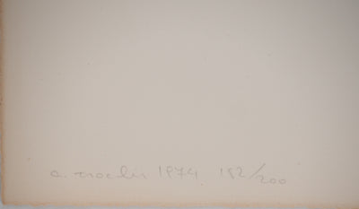 Costa TSOCLIS : La petite boite bleue, Lithographie originale signée