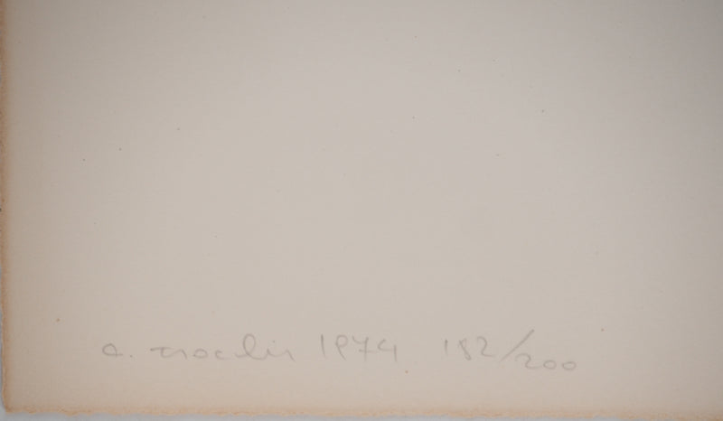 Costa TSOCLIS : La petite boite bleue, Lithographie originale signée