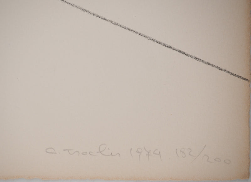 Costa TSOCLIS : Petit bâton sur le fil, Lithographie originale signée