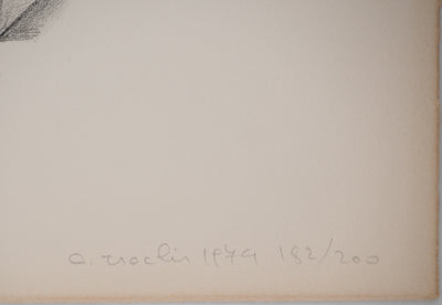 Costa TSOCLIS : La pomme au milieu du chaos, Lithographie originale signée