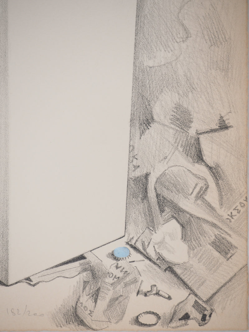 Costa TSOCLIS : Papiers froissés, Lithographie originale signée
