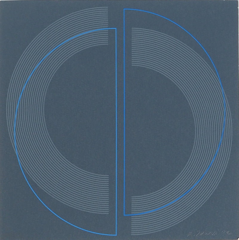 Romano ZANOTTI : Les cercles, Sérigraphie originale (vue générale) - Crédit photo : Galerie Art.Paris