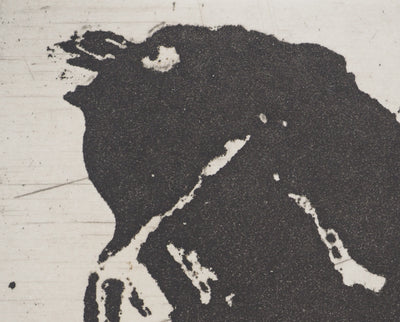 Martine RASSINEUX : L'oiseau à la canne, Gravure originale (photo de détail 4) - Crédit photo : Galerie Art.Paris
