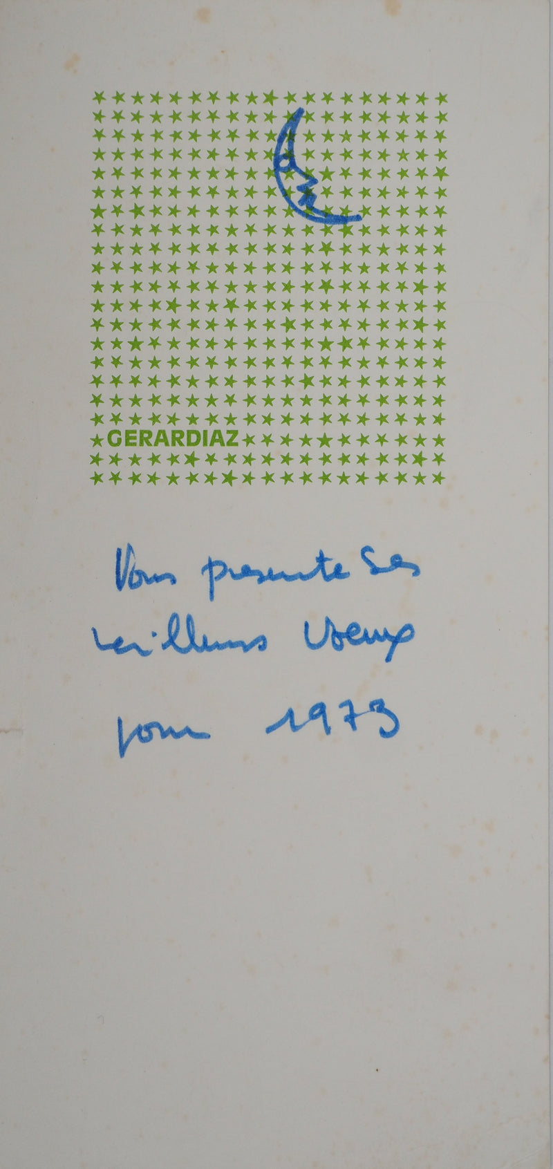 GERARDIAZ : Nuit étoilée, Lithographie originale (photo de détail 2) - Crédit photo : Galerie Art.Paris