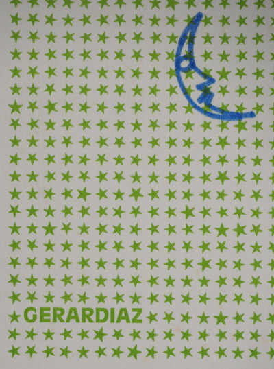 GERARDIAZ : Nuit étoilée, Lithographie originale (vue générale) - Crédit photo : Galerie Art.Paris