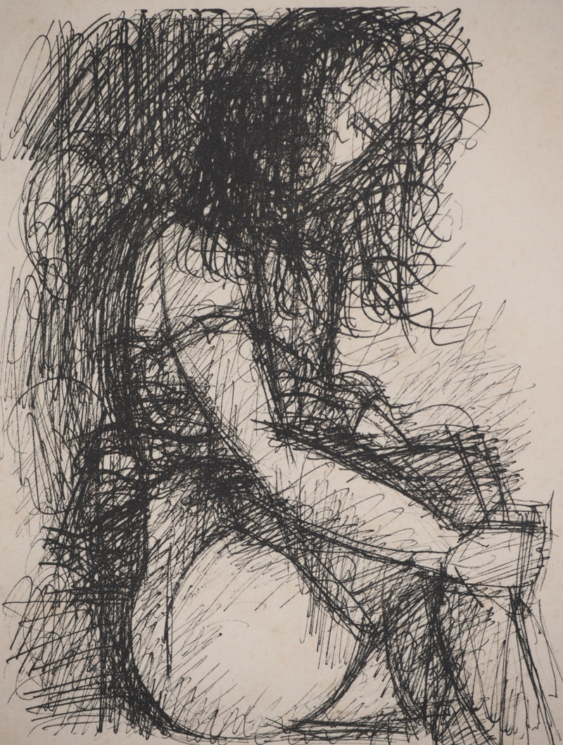 Thierry VISCHEL : Portrait de jeune fille, Gravure originale (photo de détail 2) - Crédit photo : Galerie Art.Paris