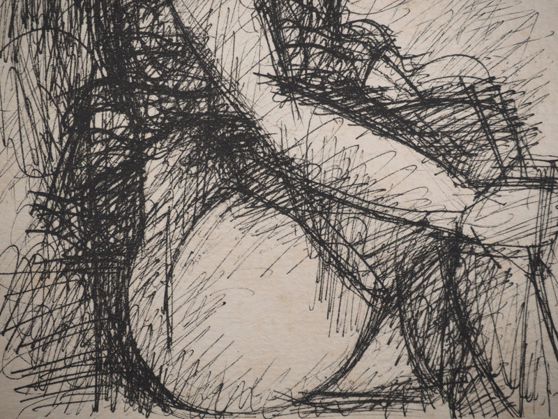 Thierry VISCHEL : Portrait de jeune fille, Gravure originale (photo de détail 3) - Crédit photo : Galerie Art.Paris
