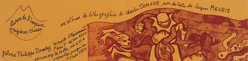 Charles SEMSER : Les enfers, Lithographie originale (photo de détail 2) - Crédit photo : Galerie Art.Paris