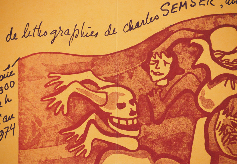 Charles SEMSER : Les enfers, Lithographie originale (photo de détail 5) - Crédit photo : Galerie Art.Paris