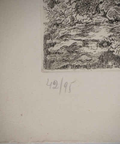 Sioma BARAM : Paysage à Formentera, Gravure originale (photo de détail 4) - Crédit photo : Galerie Art.Paris