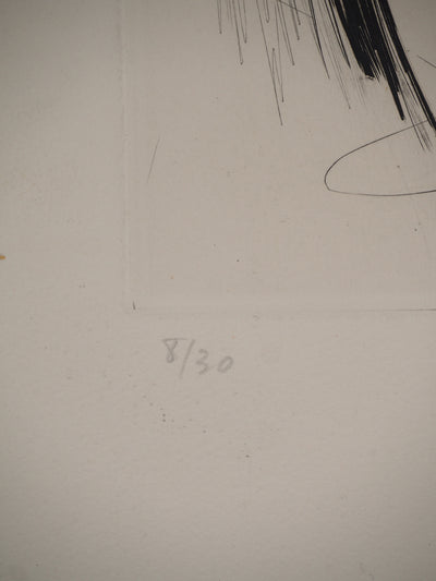 Gérard VULLIAMY : Composition dynamique, Gravure originale (photo de détail 4) - Crédit photo : Galerie Art.Paris