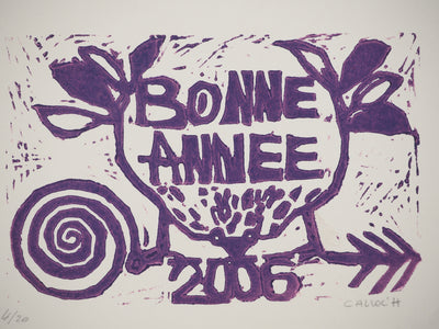 Mary CALLOC'H : Le carrosse, Lithographie originale (photo de détail 3) - Crédit photo : Galerie Art.Paris